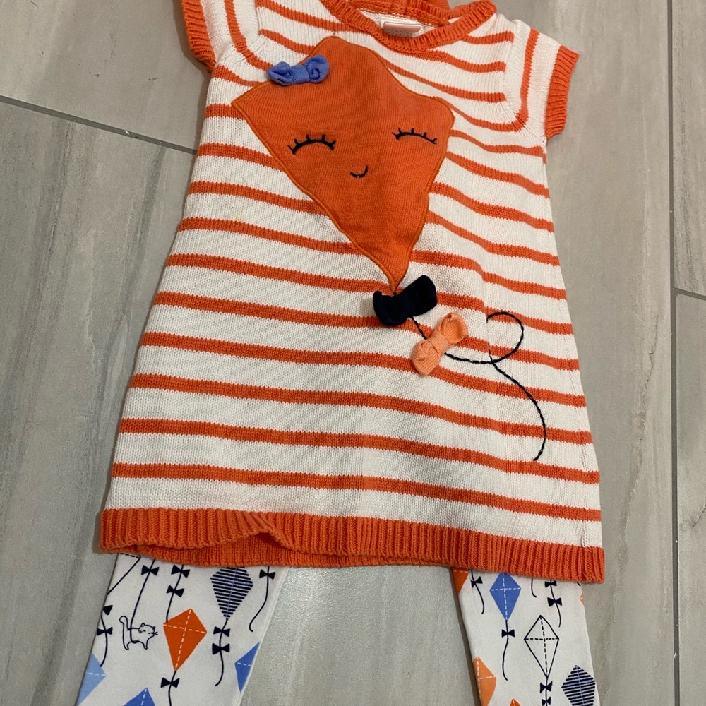 Gymboree outfit sweater dress, shirt, pants